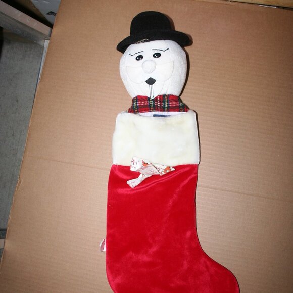 Sam the Snowman Rudolph the Red Nose Raindeer 22" Christmas Stocking - Picture 3 of 6